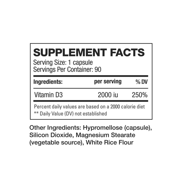 HD Muscle D3 90 Capsules