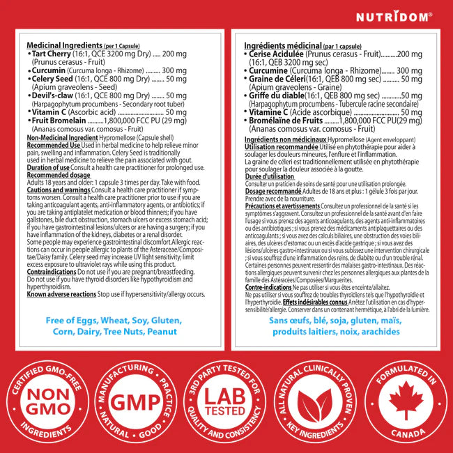 Nutridom GOUTart 60 Capsules