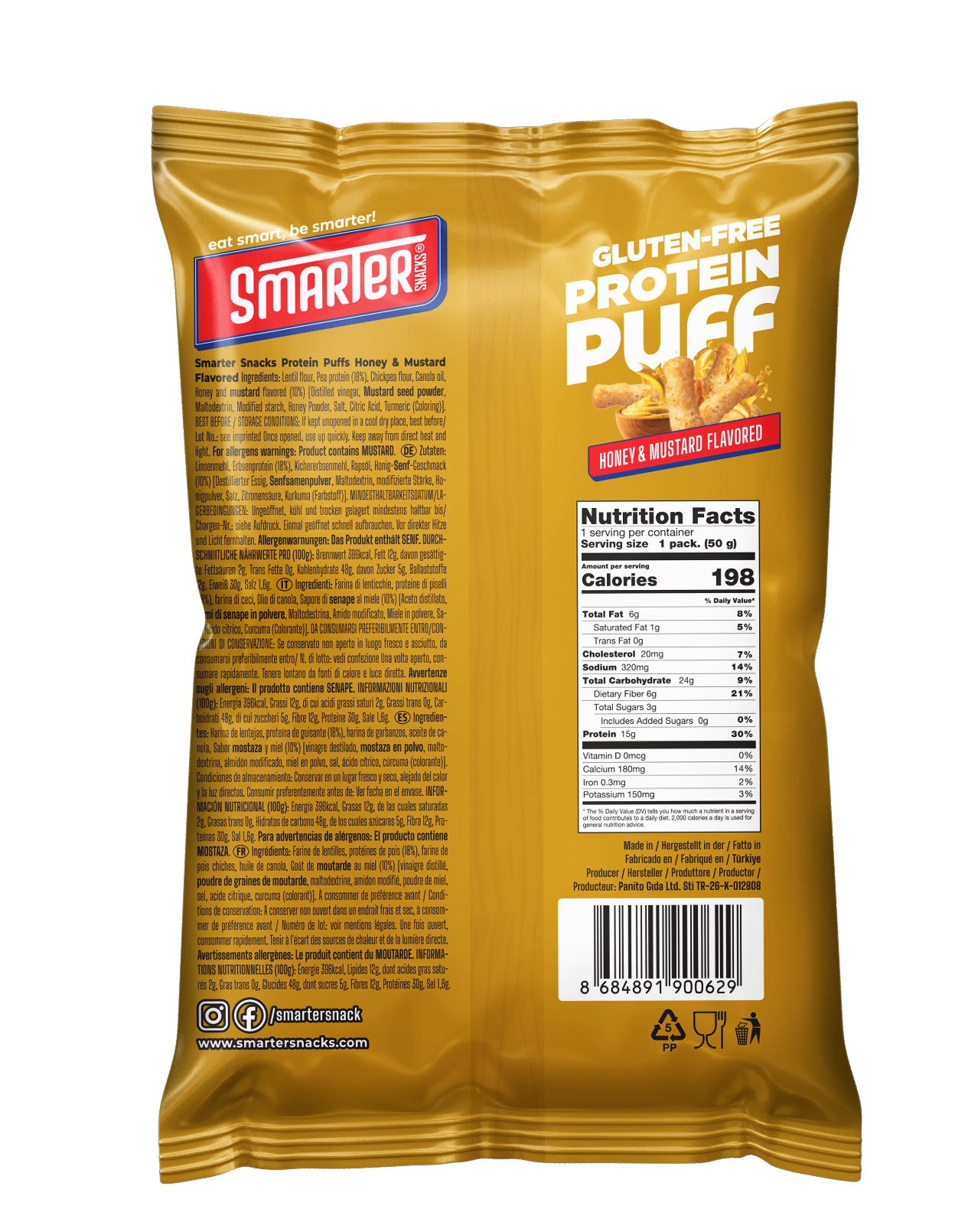 Smarter Snacks Protein Puffs 50g