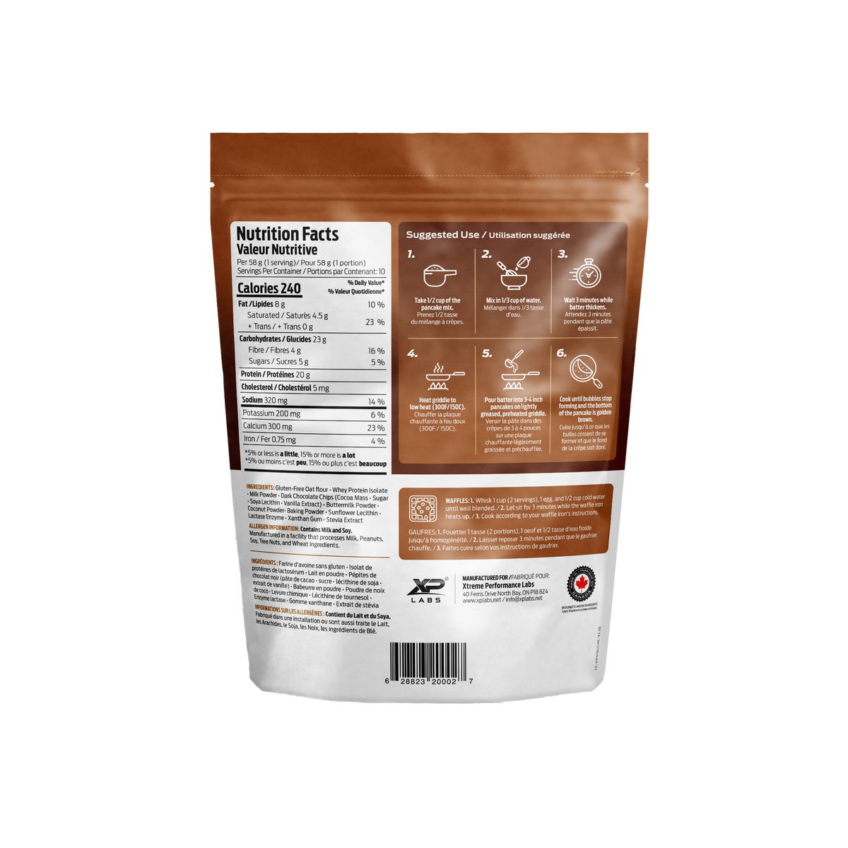 XP Labs ISO XP Prebiotic Pancake Mix 500-590g