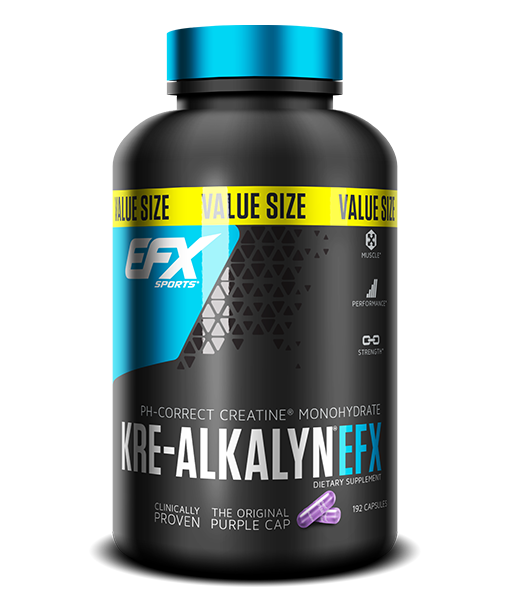 EFX Kre-Alkalyn EFX Powder & Capsules  - 500g, 120, 180 vegan & 192 Capsules