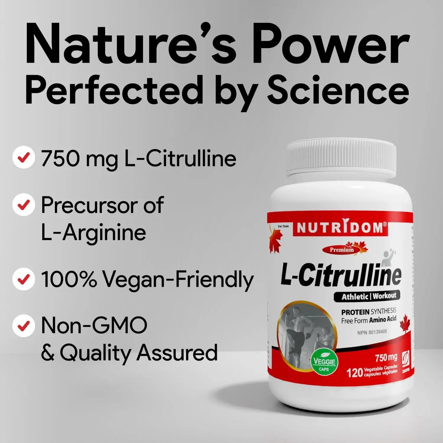 Nutridom L-Citrulline 120 Capsules