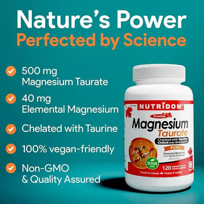 Nutridom Magnesium Taurate 120 Capsules