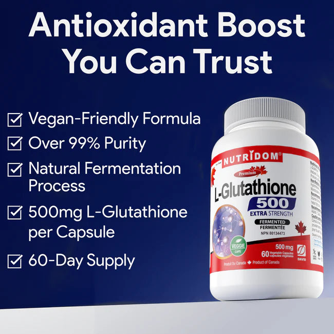 Nutridom L-Glutathione 500mg 60 Capsules