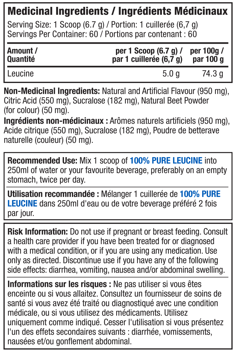 Proline 100% Pure Leucine 400g