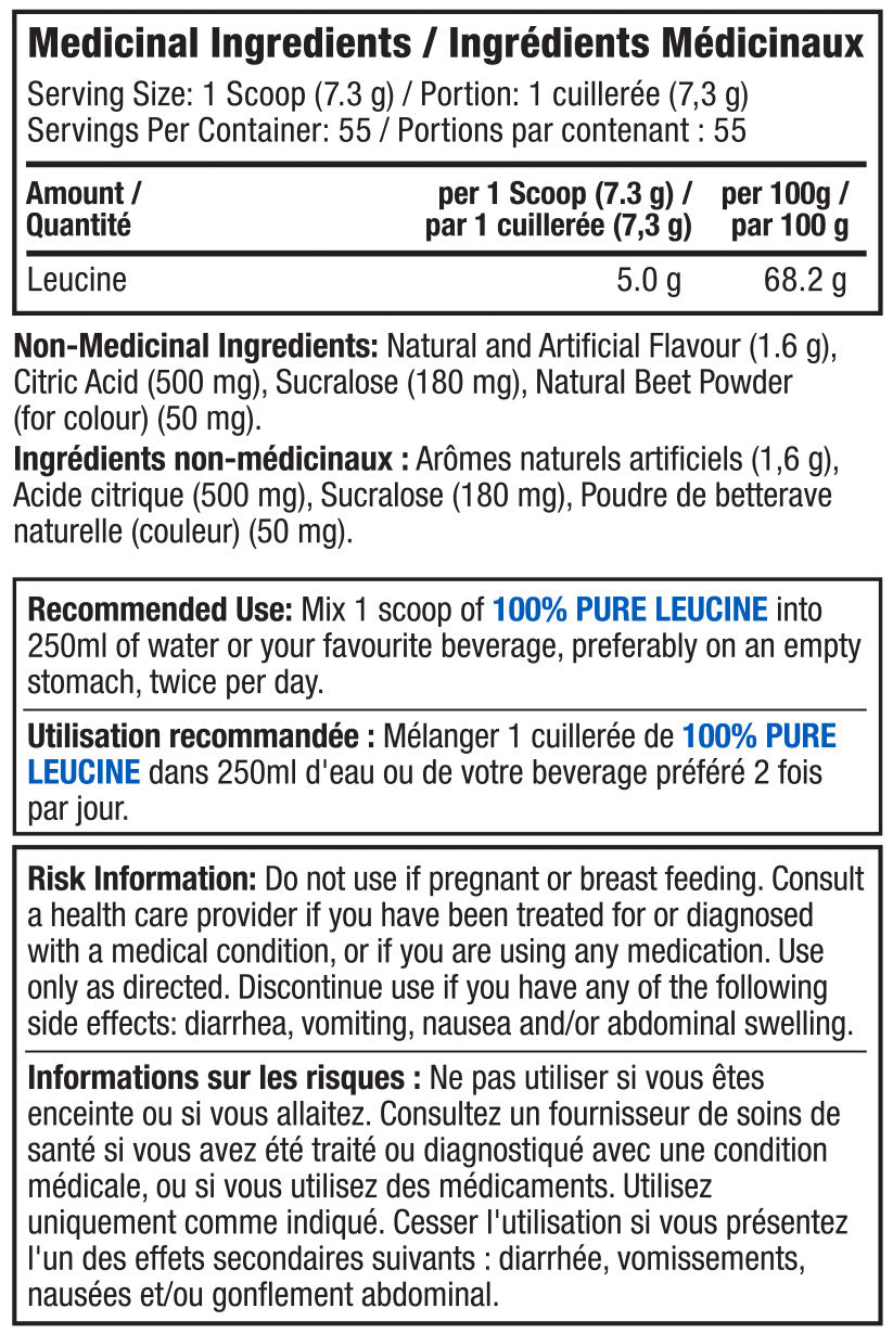 Proline 100% Pure Leucine 400g