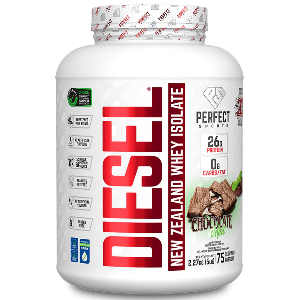 Perfect Sports Diesel New Zealand Whey Isolate 360g, 2LB & 5LB