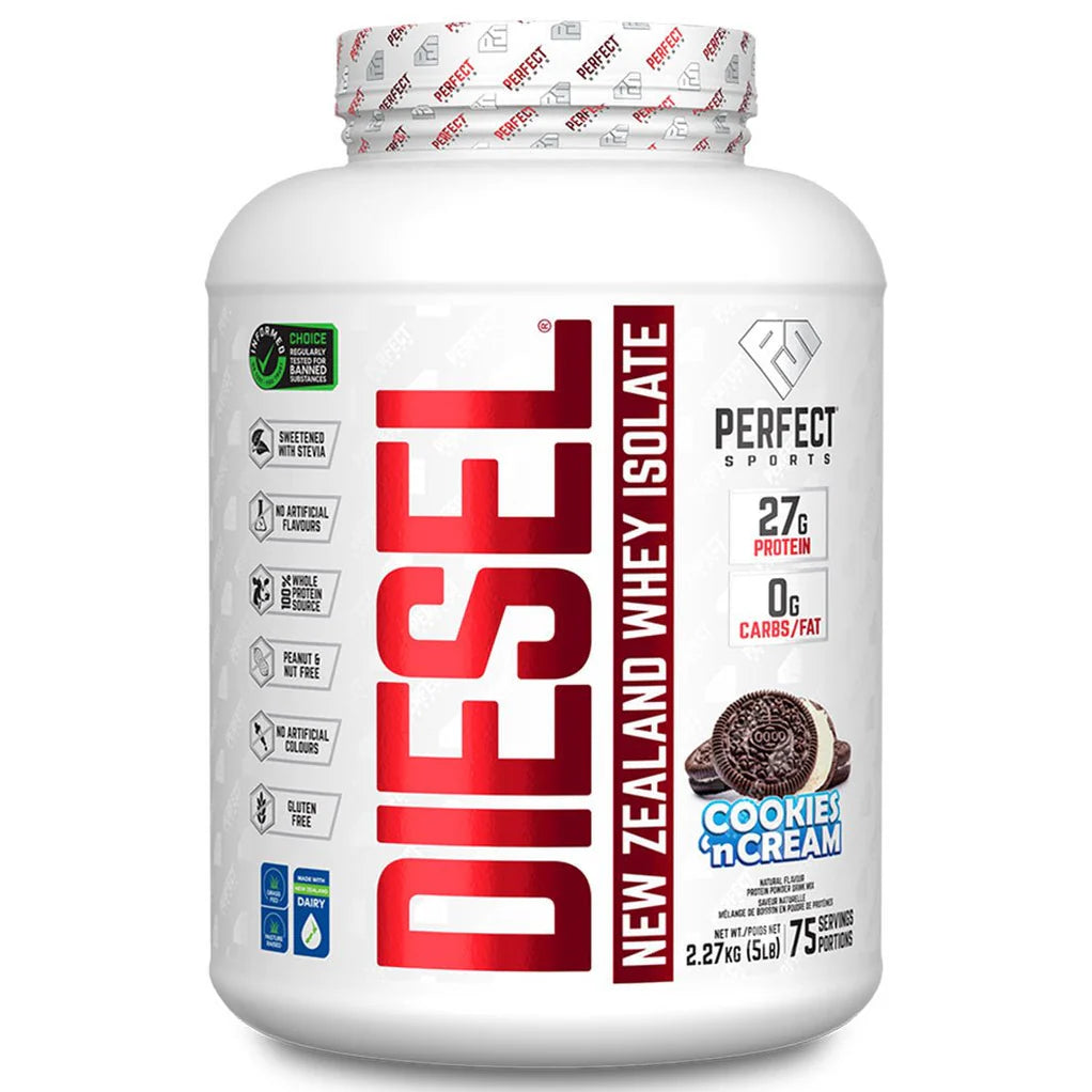 Perfect Sports Diesel New Zealand Whey Isolate 360g, 2LB & 5LB