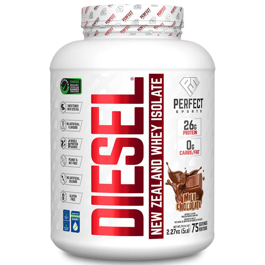 Perfect Sports Diesel New Zealand Whey Isolate 360g, 2LB & 5LB