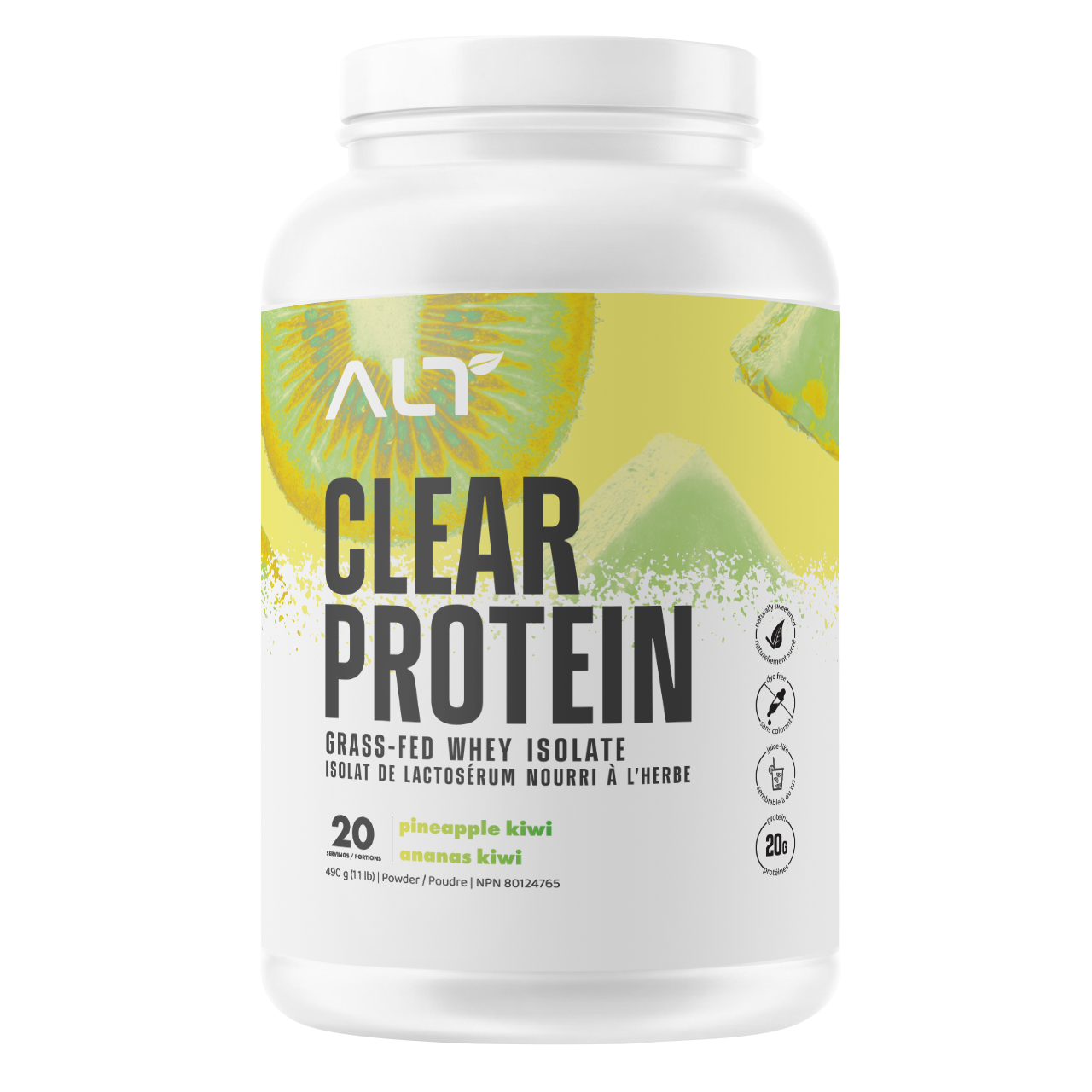 ALT Clear Protein Grass-Fed Whey Isolate Protein 1.3LB