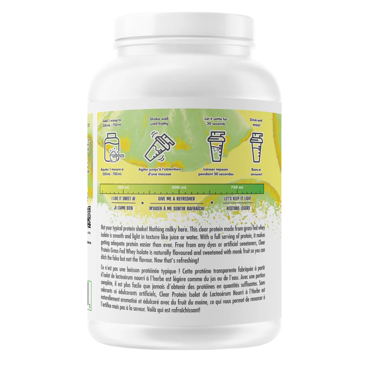 ALT Clear Protein Grass-Fed Whey Isolate Protein 1.3LB