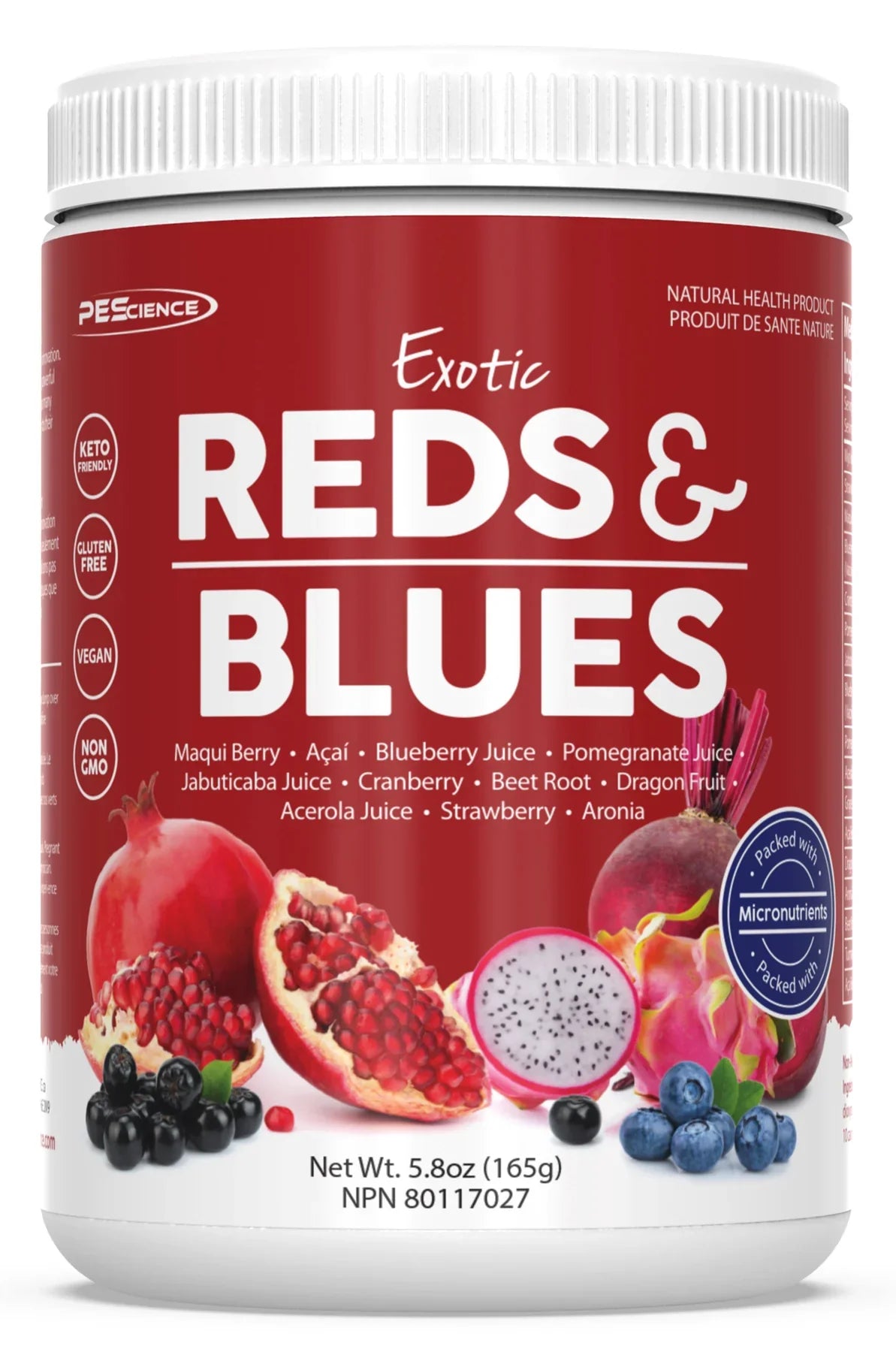 PEScience Exotic Reds And Blues 30 Servings