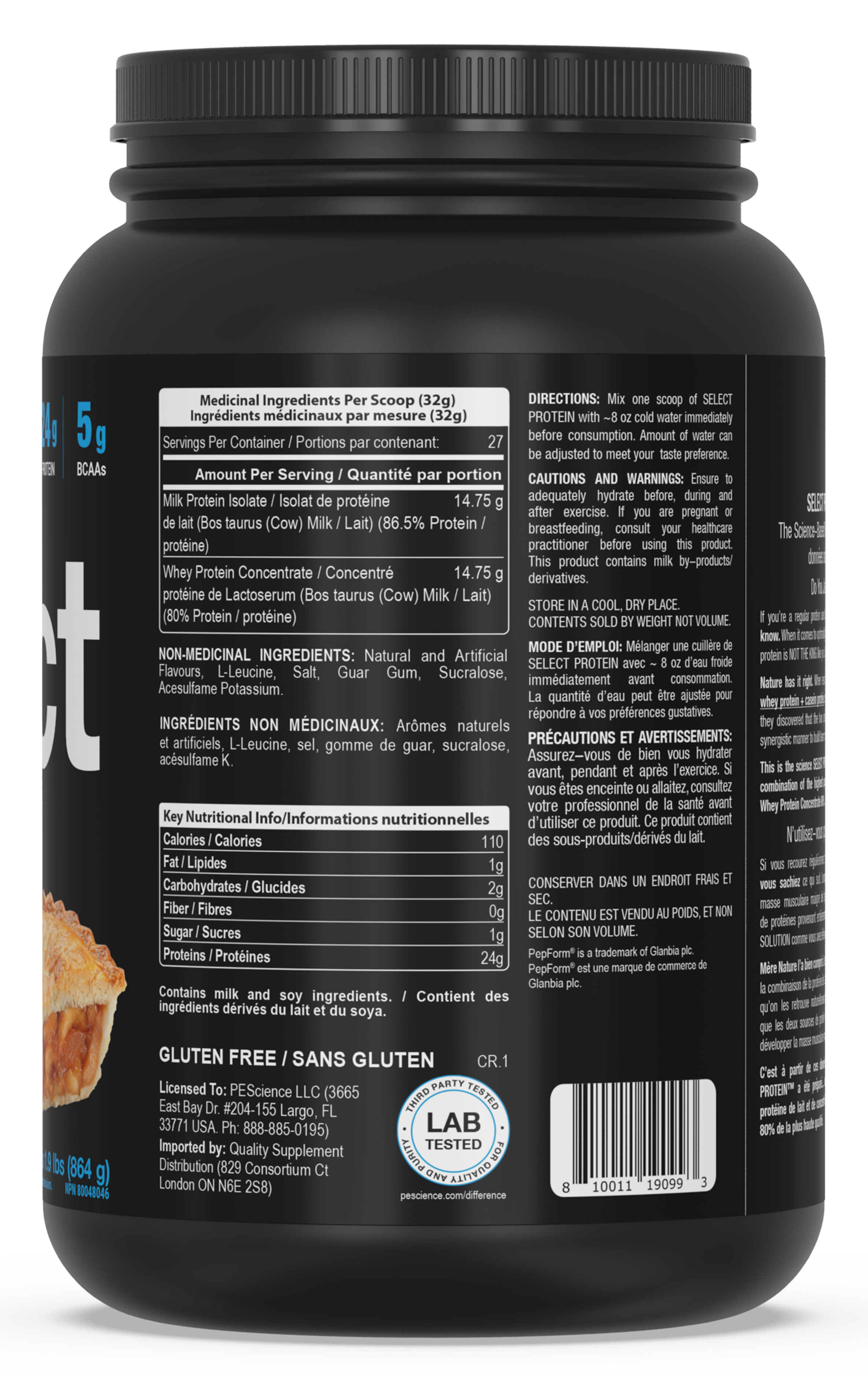 PEScience Select Protein 27 & 55 Servings