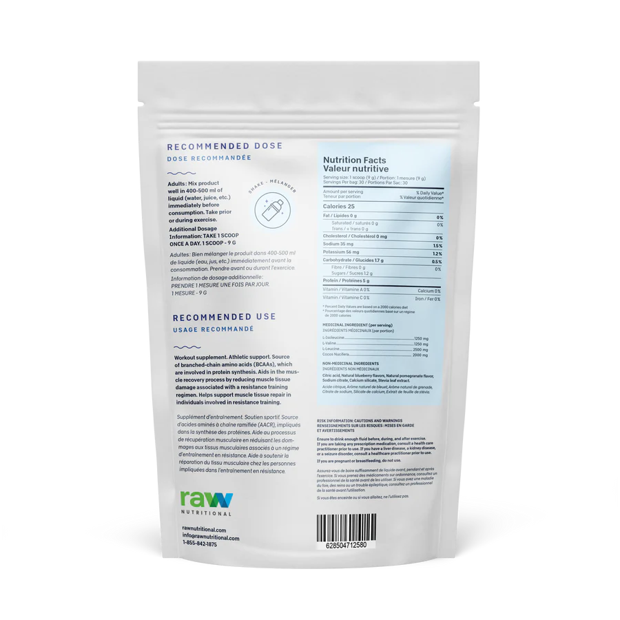 Raw Nutritional BCAA Vegan 270g