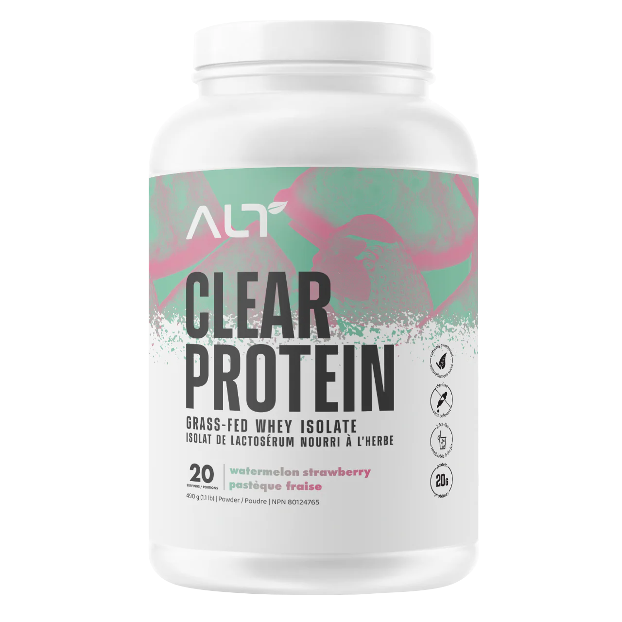 ALT Clear Protein Grass-Fed Whey Isolate Protein 1.3LB