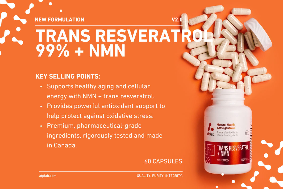 ATPLab Tran Resveratrol + NMN 60 Capsules
