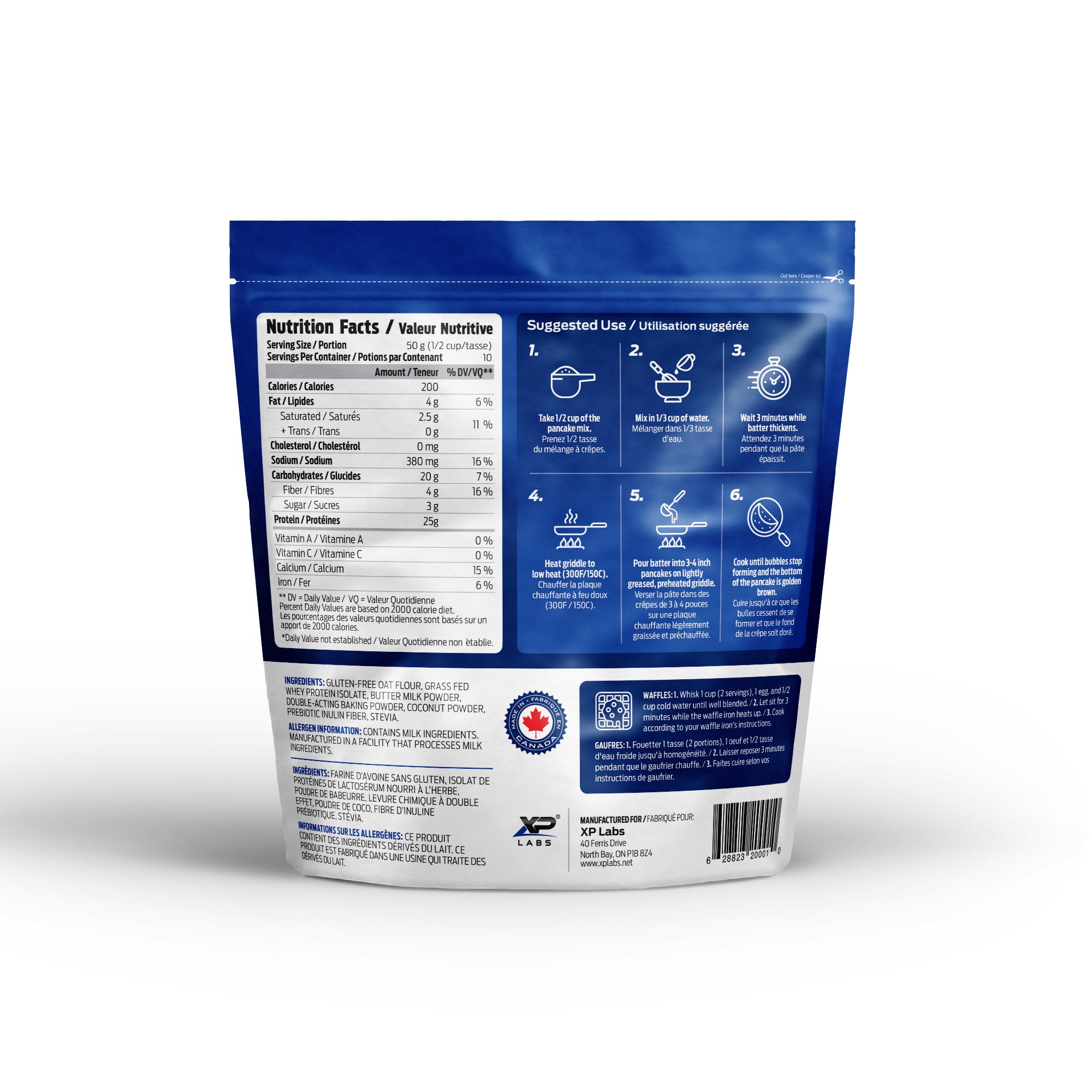 XP Labs IISO XP Prebiotic Pancake Mix 500-590g