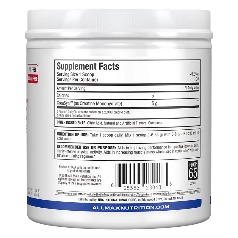 Allmax Flavored Creatine Monohydrate Powder190g