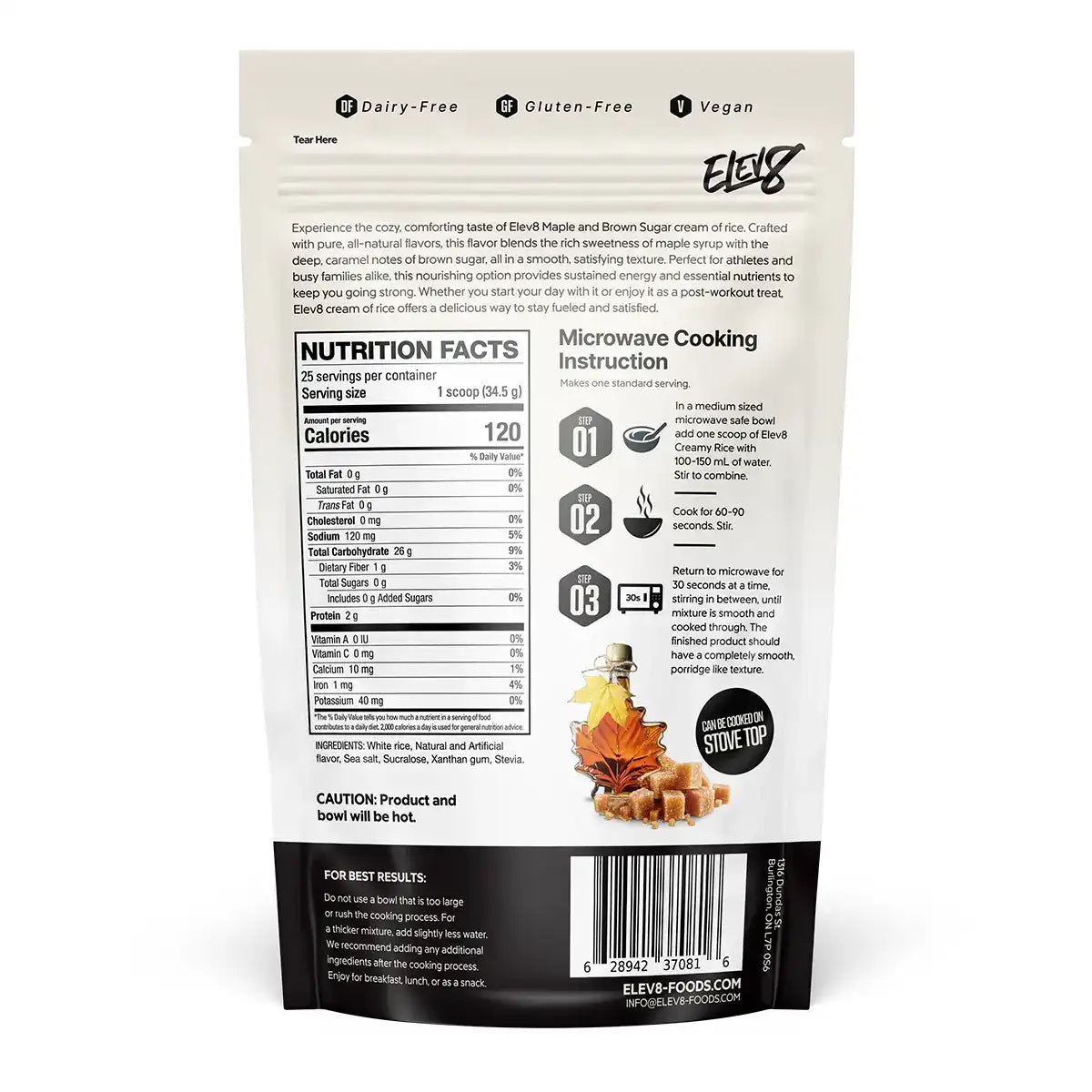 Elev8 Creamy Rice 875-925g