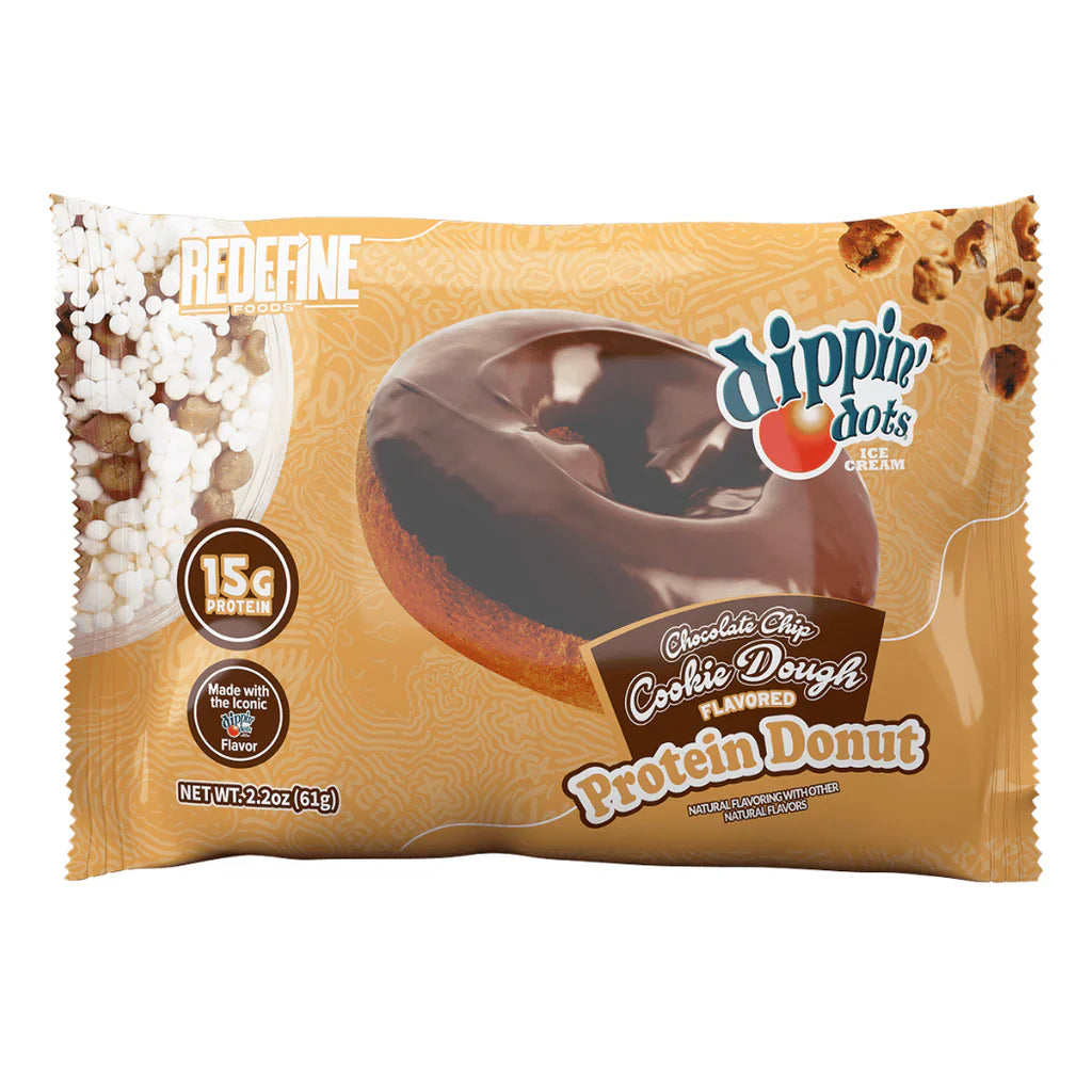 Redefine Foods Dippin' Dots Chocolate Chip Cookie Dough Protein Donut 60g