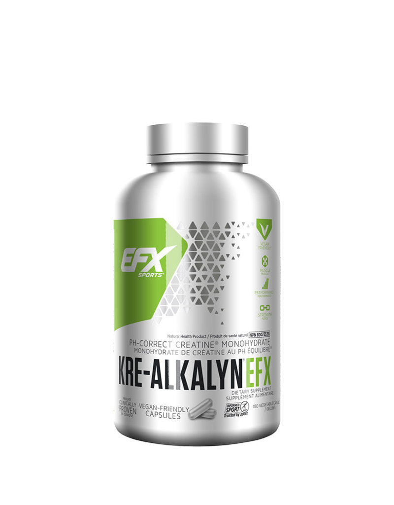 EFX Kre-Alkalyn EFX Powder & Capsules  - 500g, 120, 180 vegan & 192 Capsules