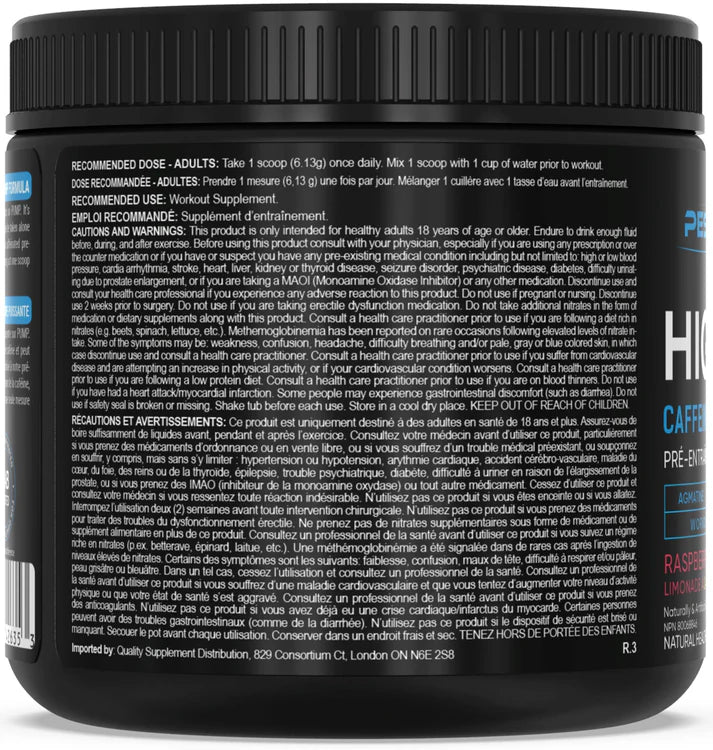 PEScience High Volume Pre-Workout (No Caffeine) 36 Servings