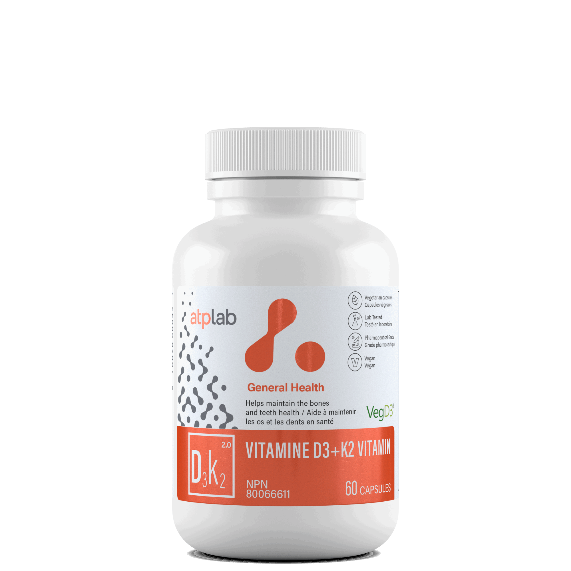 ATPLab Vitamine D3+K2 60 Capsules - 60 Servings