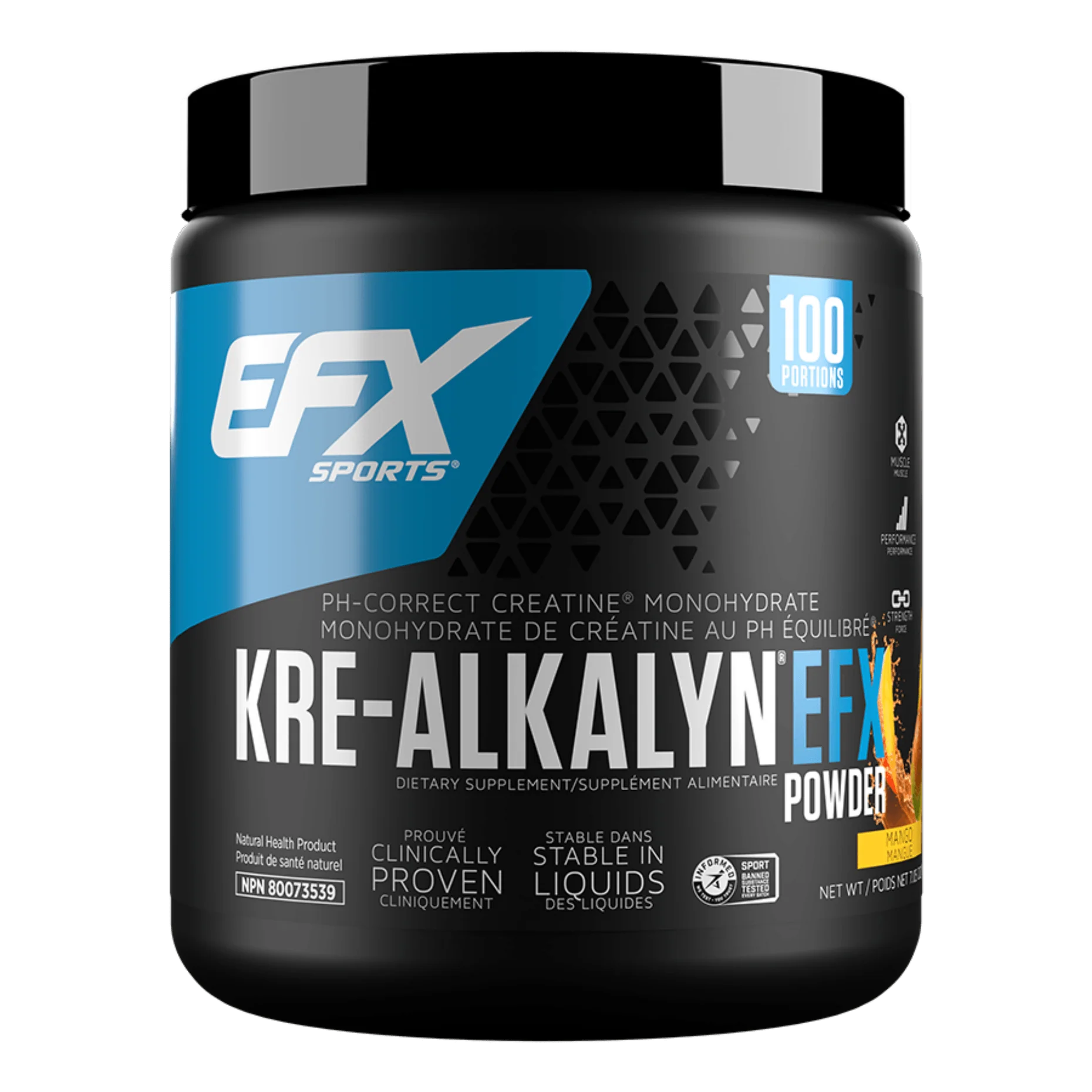 EFX Kre-Alkalyn EFX Powder & Capsules  - 500g, 120, 180 vegan & 192 Capsules