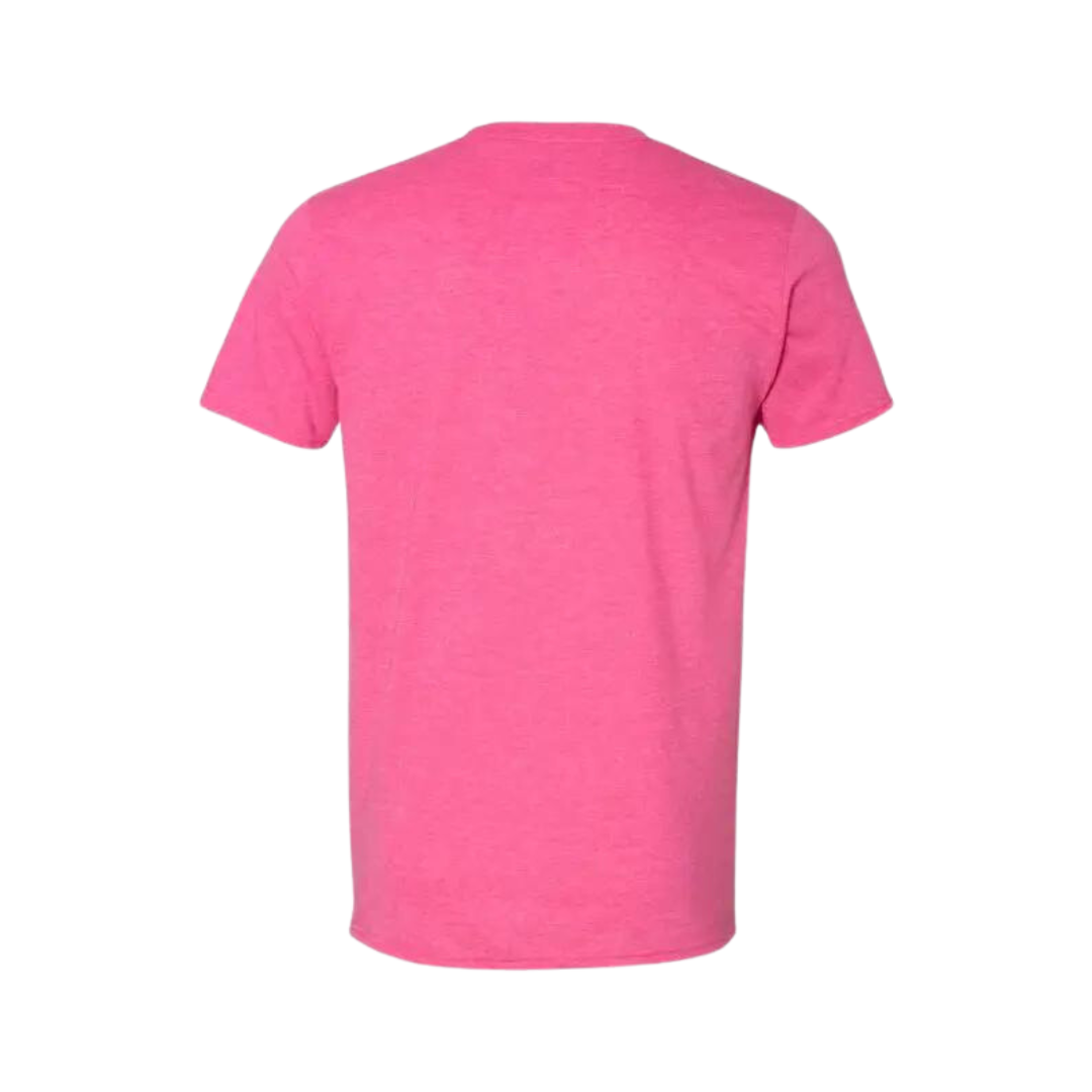 Unisex LTC Gold Eagle on Pink T-Shirt Large