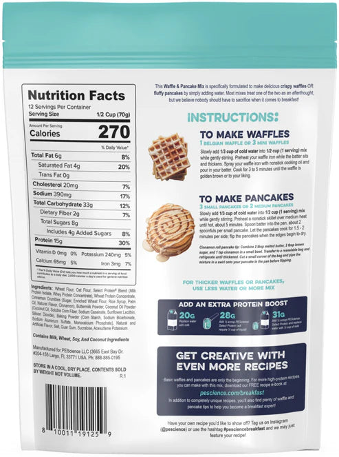 PEScience Protein Waffle & Pancake Mix 756g