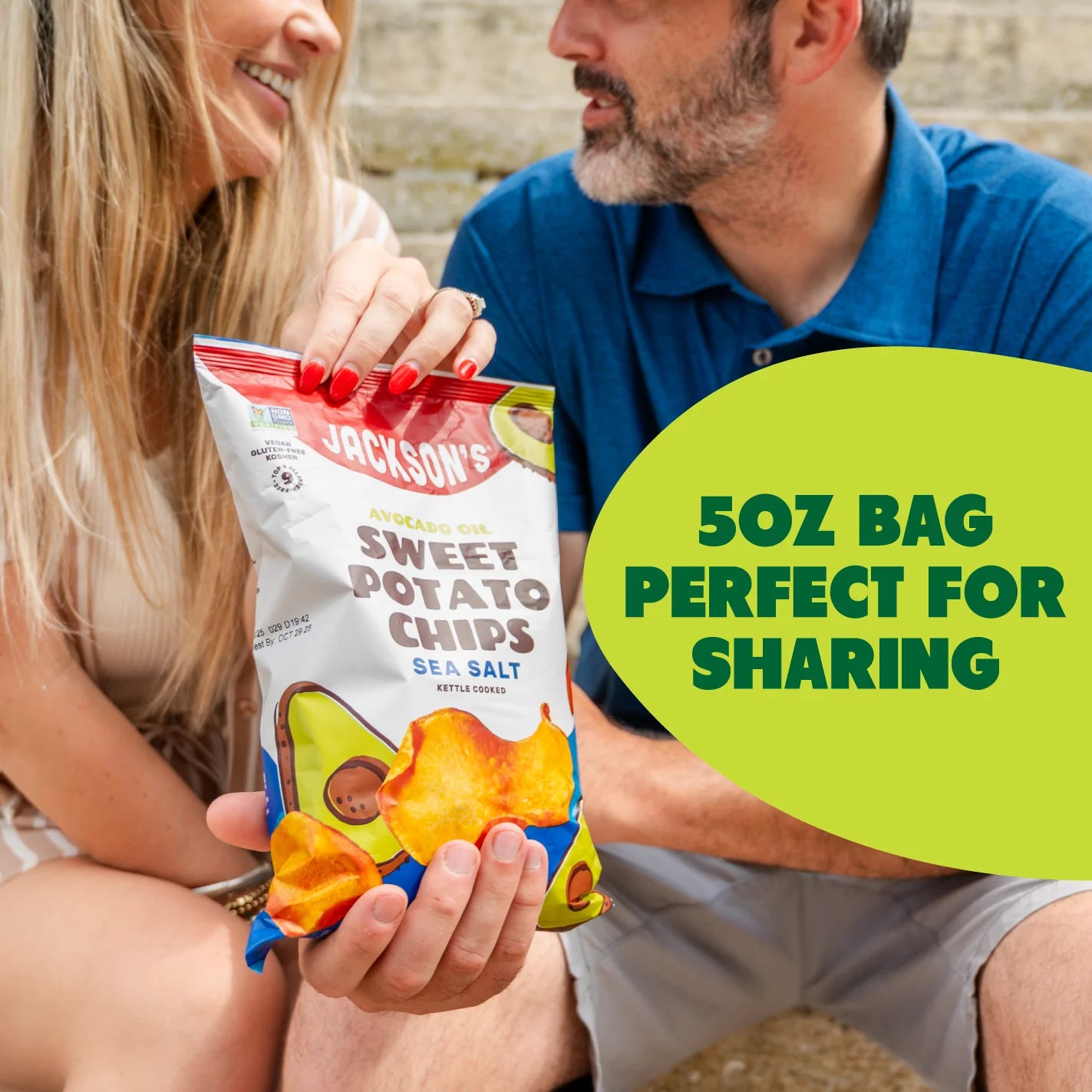 Jackson's Avocado Oil Sweet Potato Chips | Sea Salt 142g