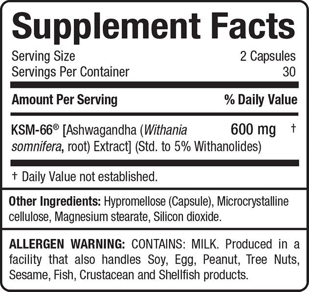 Allmax Nutrition KSM-66 Ashwagandha 600mg 60 Capsules