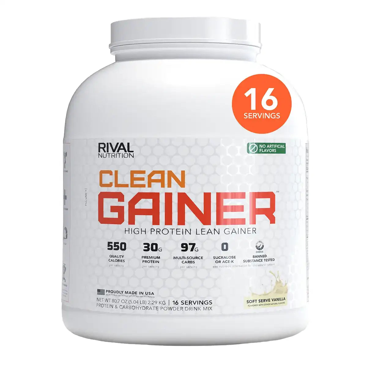 Naturally Flavored Clean Gainer Naturally Flavored Clean Gainer 5LBS