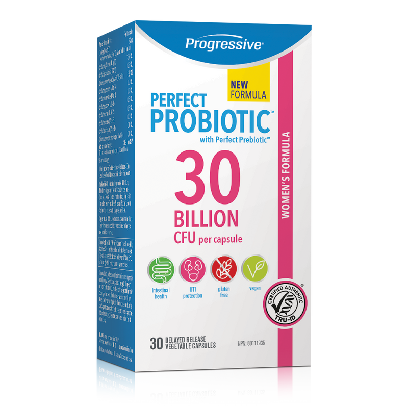 Progressive Perfect Probiotic Women's Formula 30 Billion 30 Capsules