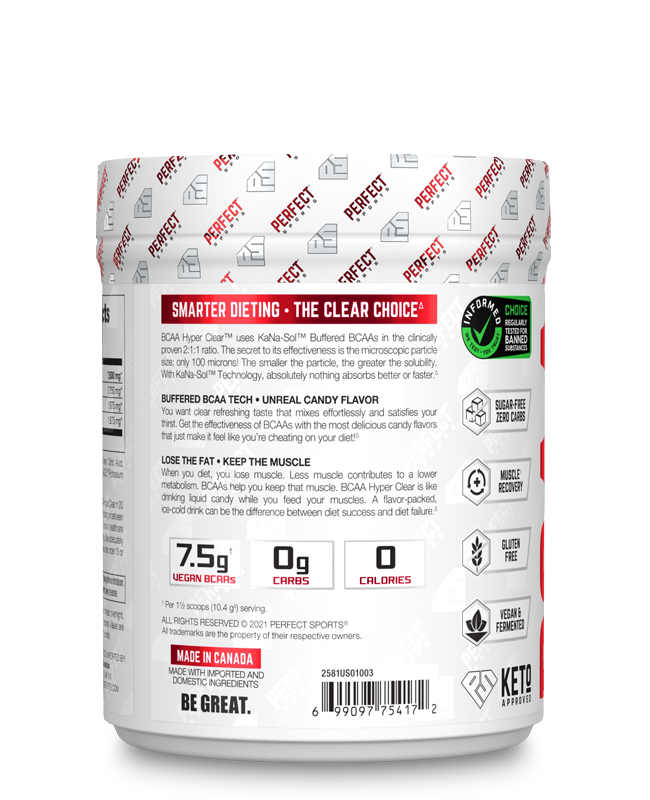 Perfect Sports BCAA Hyper Clear 45 Servings
