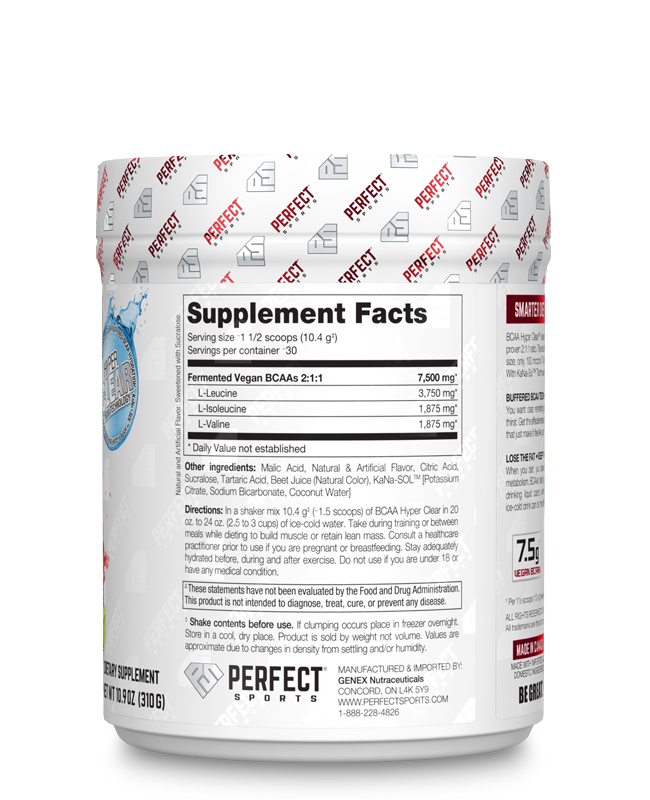 Perfect Sports BCAA Hyper Clear 45 Servings