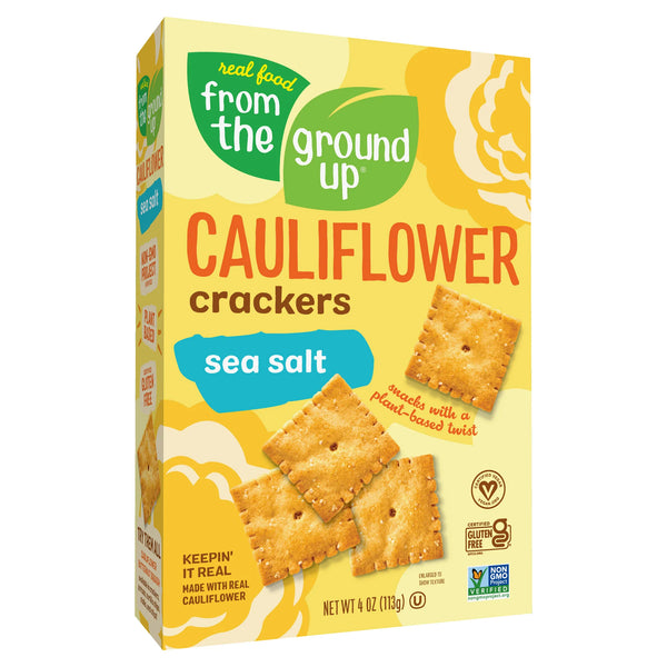 Real Food From The Ground Up Cauliflower Crackers 113g