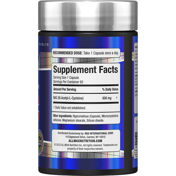 Allmax Nutrition NAC 600mg 60 Capsules