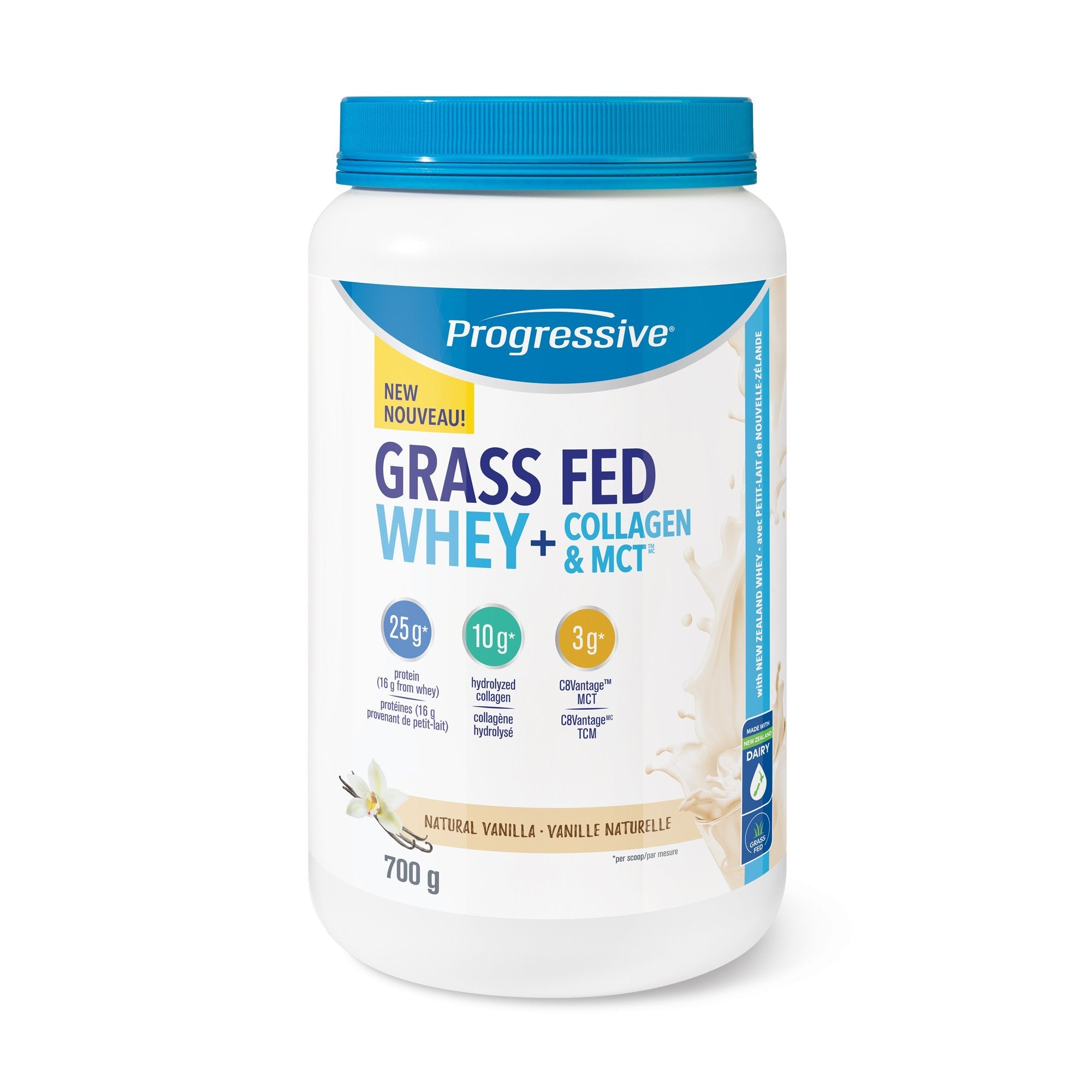 Progressive Grass Fed Whey + Collagen & MCT Oil 700g