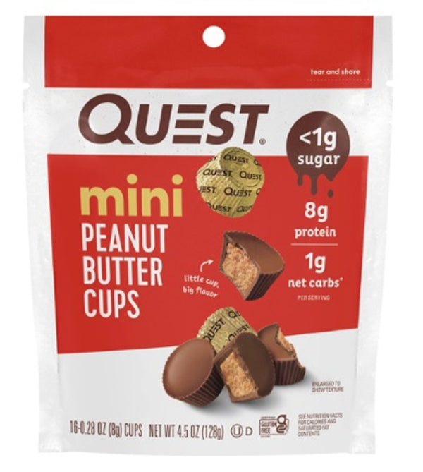 Quest Mini Peanut Butter Cups 128g