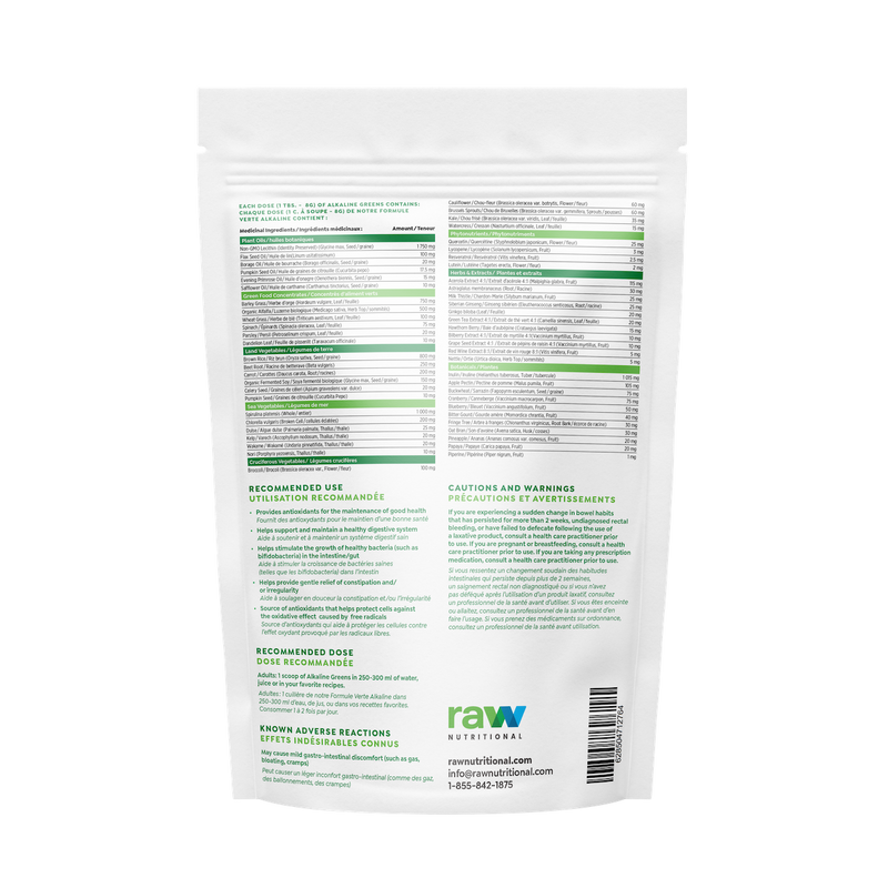 Raw Nutritional Alkaline Greens 240g