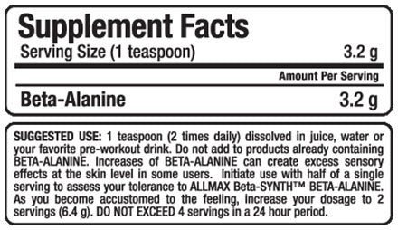 Allmax Beta-Alanine 400g