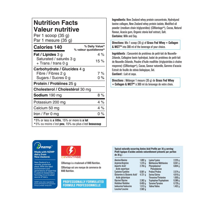 Progressive Grass Fed Whey + Collagen & MCT Oil 700g